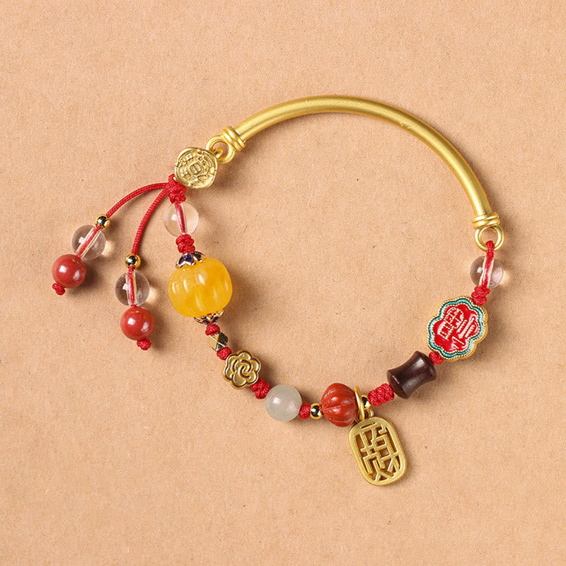 Buddha Stones Tibetan Auspicious Clouds Fortune Happiness Wealth Luck Bracelet - Fortune and Happiness - image 7