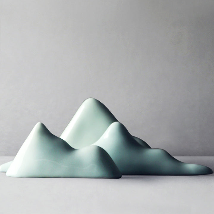 Buddha Stones Rocks Landscape Meditation Enlightenment Zen Garden Decoration - Green - Three Rocks - image 15