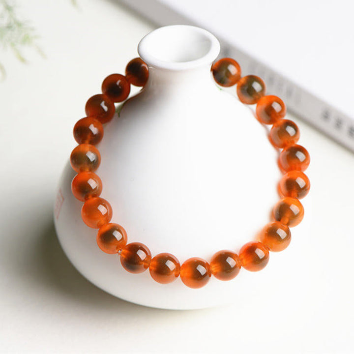 Buddha Stones Natural Colorful Candy Agate Harmony Strength Bead Bracelet - image 15