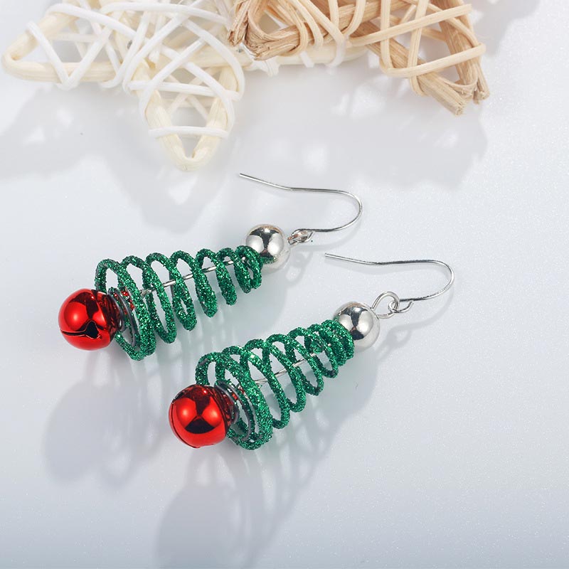 Christmas Tree Drop Dangle Earrings - image 3