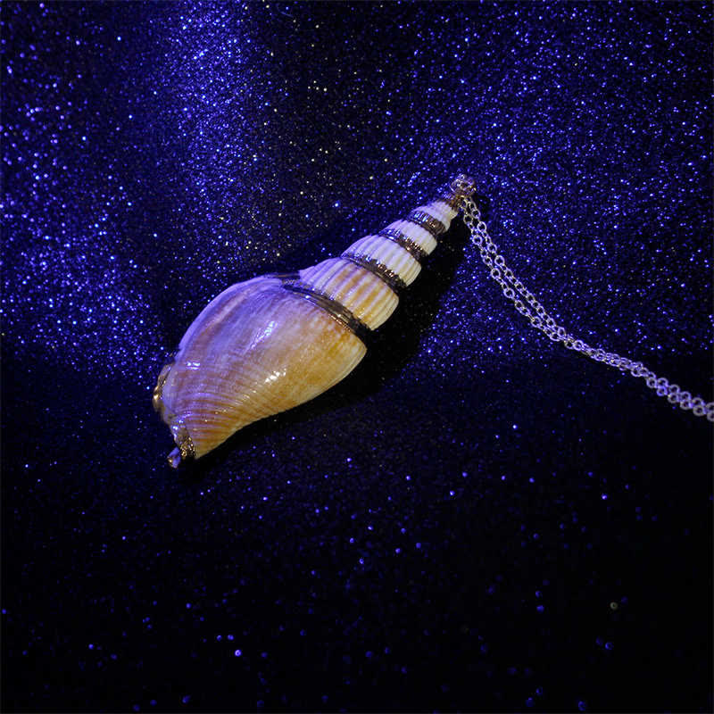 Natural Shankha Conch Shell Seashell Lucky Necklace Pendant - image 12