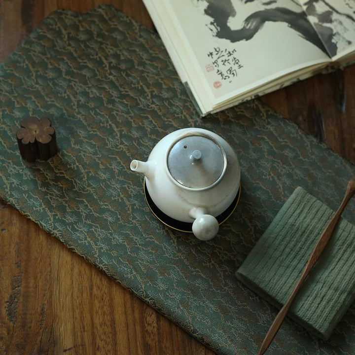 Elegant Floral Brocade Pattern Cup Mat Tea Cup Coaster - Green Pine - image 21