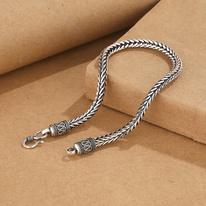 Buddha Stones Vintage Dragon Keel Braided Twisted Design Wealth Buckle Bracelet - image 2