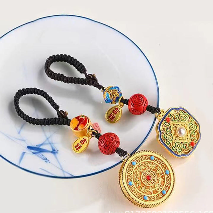 Buddha Stones Fu Character Blessing Ruyi Charm Key Chain - image 21