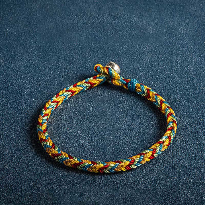 Buddha Stones "May you be safe and sound all year round" Lucky Multicolored Bracelet - image 3