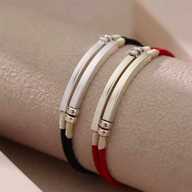 Buddha Stones 925 Sterling Silver Red String Layered Braid Bracelet - image 15