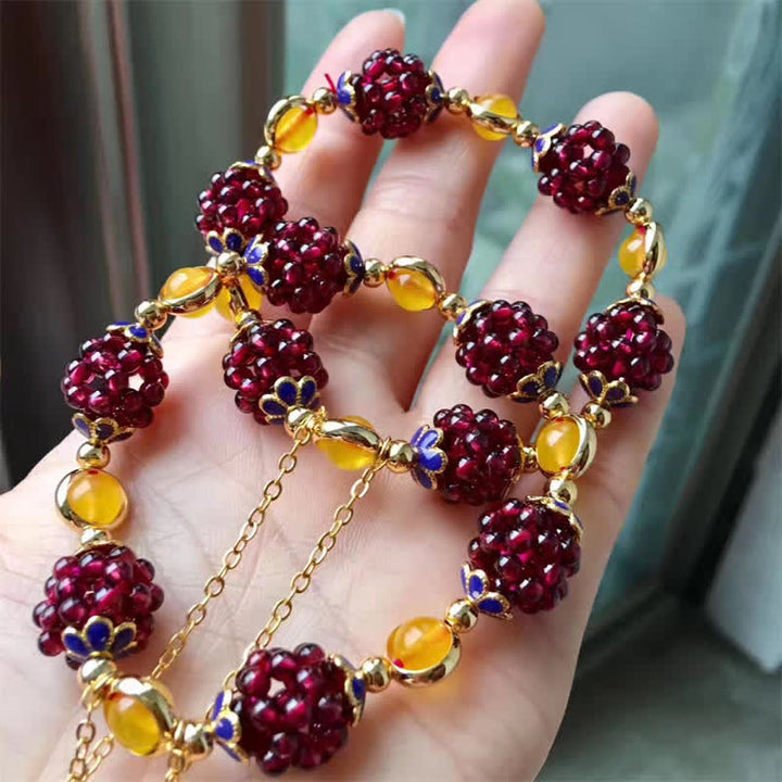 Buddha Stones Tibetan Garnet Calm Bracelet - image 5