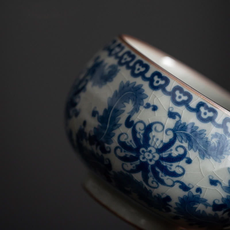 Buddha Stones Mountain Landscape Lotus Orchid Pavilion Gathering Ceramic Teacup Kung Fu Tea Cup - image 6