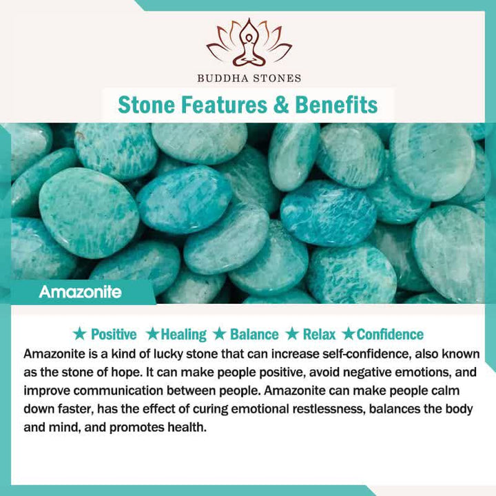 Buddha Stones Lazurite Picasso Jasper Amazonite Rhodonite Apatite Positive Lotus Prayer Bead Bracelet - image 12