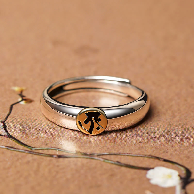 Buddha Stones Tibetan Om Mani Padme Hum Carved Chinese Zodiac Natal Buddha Peace Ring - image 8