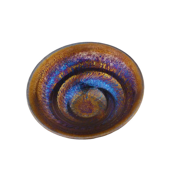 Buddha Stones Chinese Jianzhan Colorful Milky Way Glaze Ceramic Teacup Tenmoku Kung Fu Tea Cup - image 9