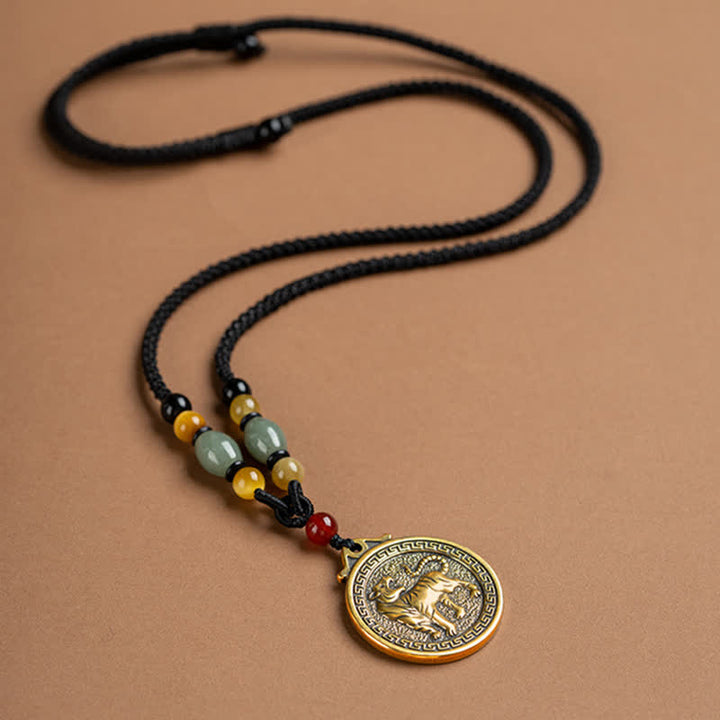 12 Chinese Zodiac Blessing Wealth Fortune Necklace Pendant - image 12