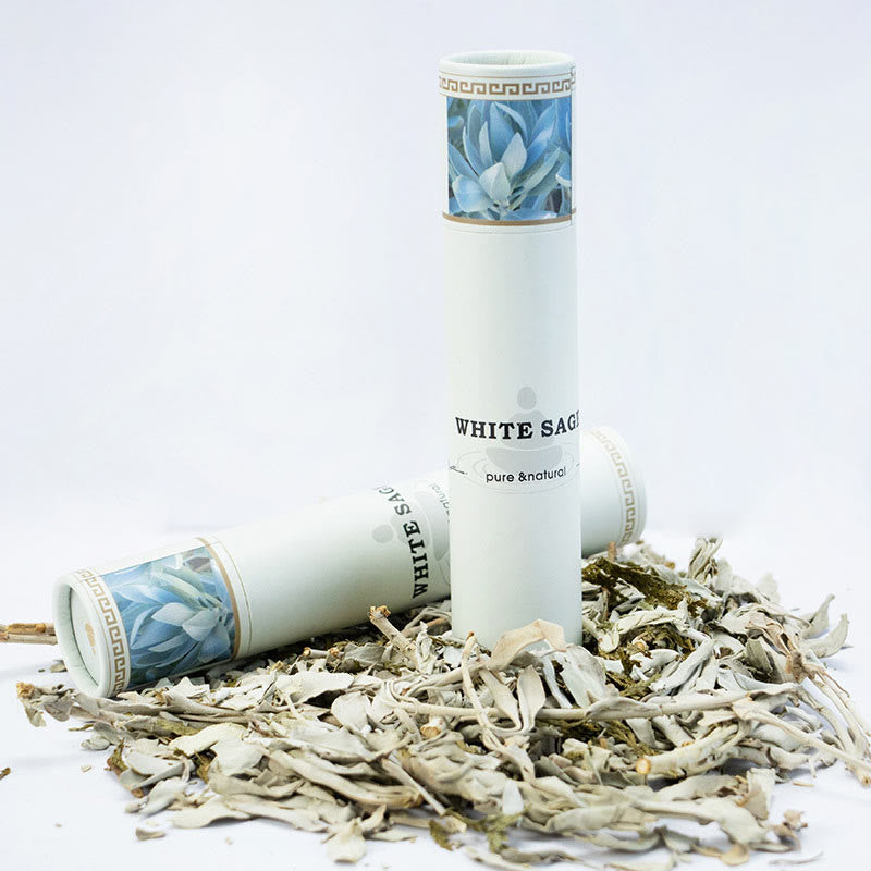 Buddha Stones White Sage Incense Purify Healing Meditation California Sage Incense Sticks - About 60Pcs Incense(14.5cm/Stick) - image 0