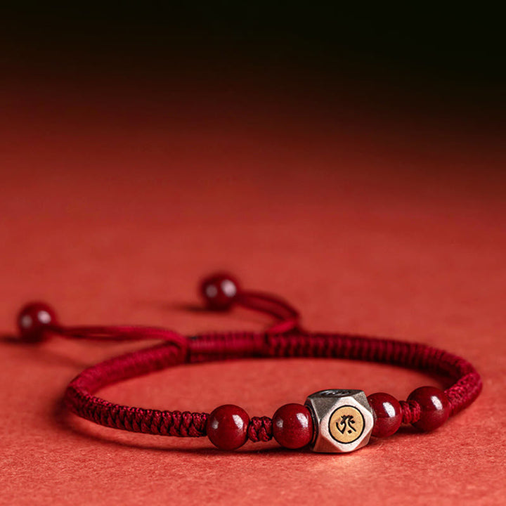 Buddha Stones 925 Sterling Silver Chinese Zodiac Cinnabar Calm Bracelet - image 0