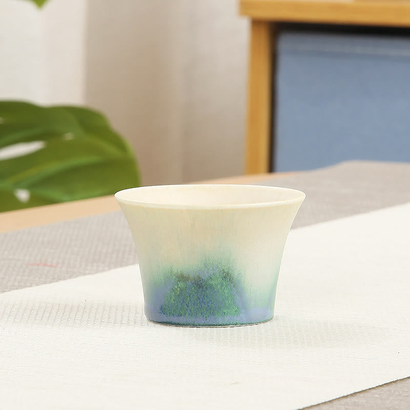 Buddha Stones Creative Green Ceramic Teacup Kung Fu Tea Cups - 6.2*4.2cm*40ml - image 13