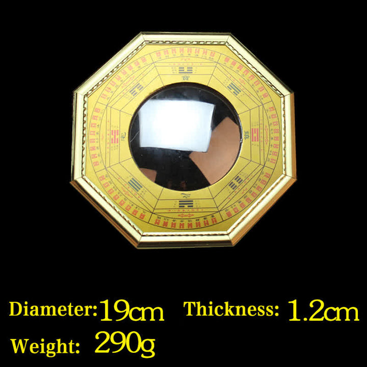 Feng Shui Bagua Map Balance Harmony Living Room Energy Map Mirror - 19cm Gold Bagua Map Convex Mirror - image 18