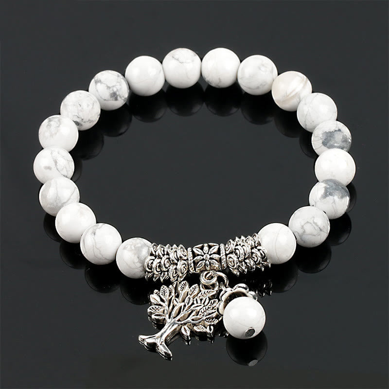 Buddha Stones Natural Gemstone Tree of Life Lucky Charm Stretch Bracelet - image 36