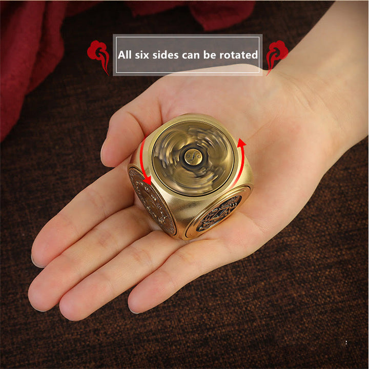 Buddha Stones Four Beasts Feng Shui Yin Yang Bagua Copper Coin Harmony Rotatable Decoration - image 9