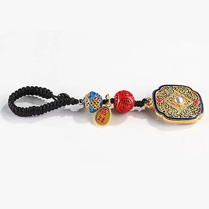 Buddha Stones Fu Character Blessing Ruyi Charm Key Chain - image 6