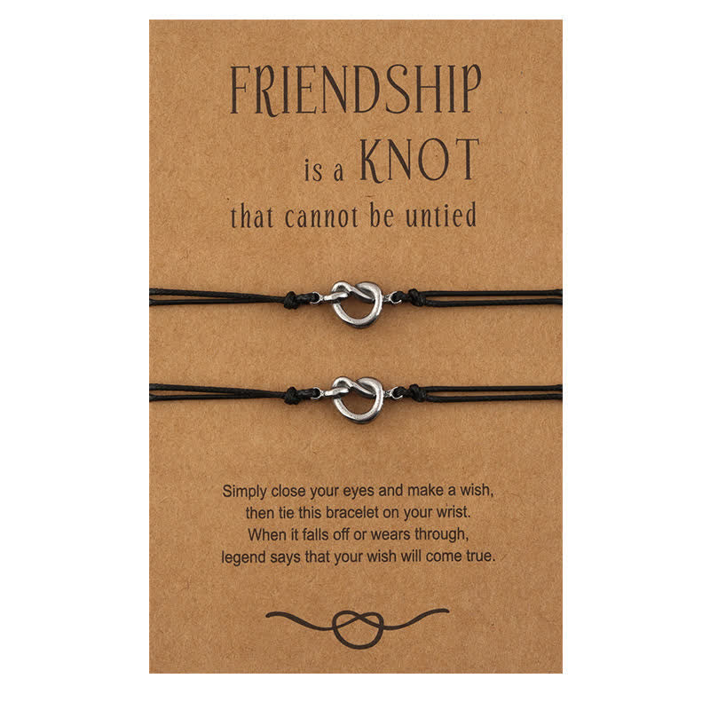 Buddha Stones Friendship Best Friend Gift String Bracelet - Black - 2Pcs - image 8
