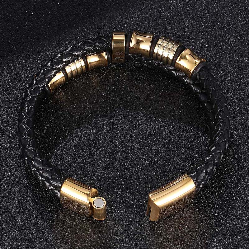 Buddha Stones Layered Leather Weave Fortune Bracelet - image 11