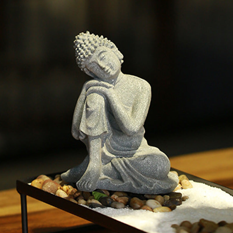 Buddha Stones Sitting Meditation Buddha Blessing Compassion Decoration - image 8