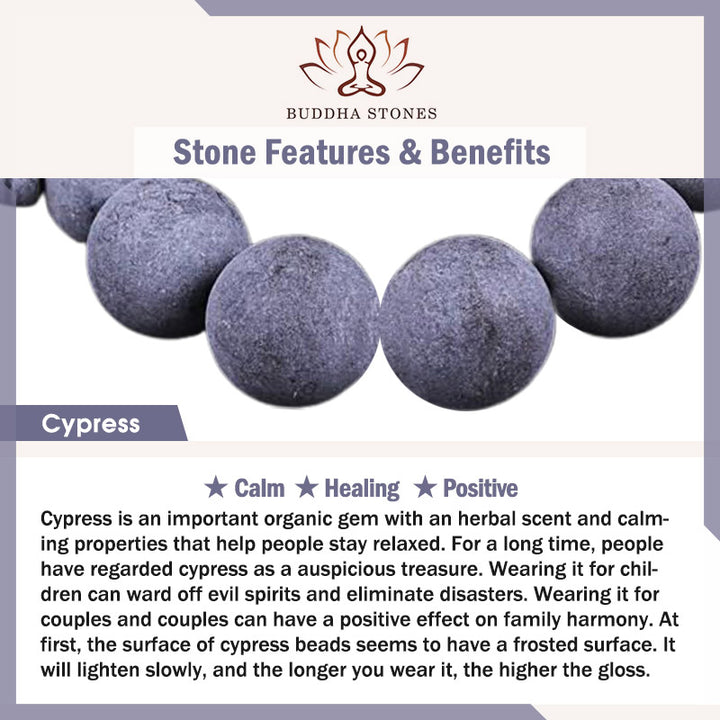 Buddha Stones Tibetan Double Layer Cypress Bodhi Lotus Healing Bracelet - image 9