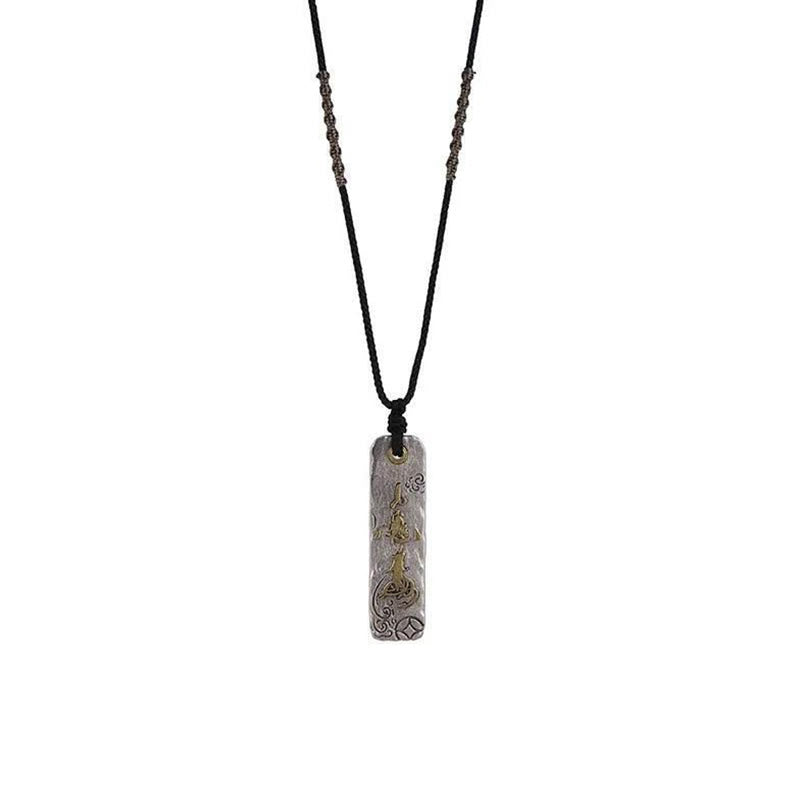 Buddha Stones Making A Fortune Chinese Character Copper Coin Wealth Necklace Pendant - image 8