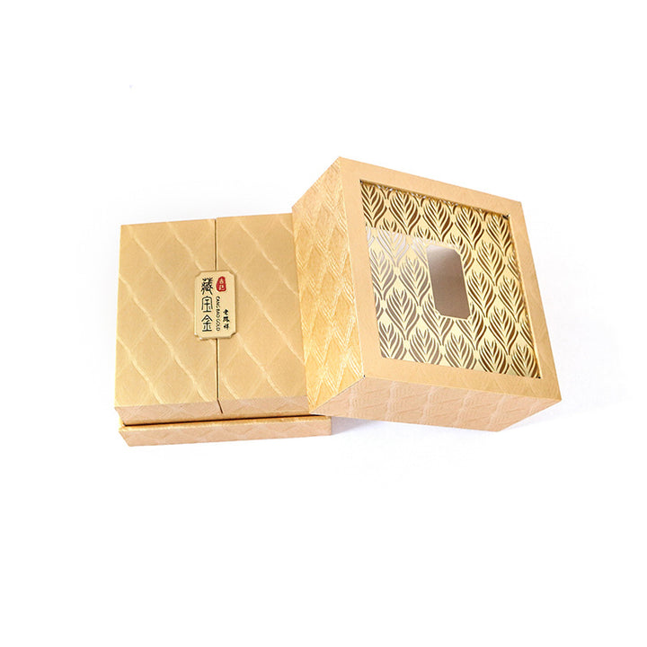 Retro Jewelry Storage Feather Pattern Box Gift Box - image 19