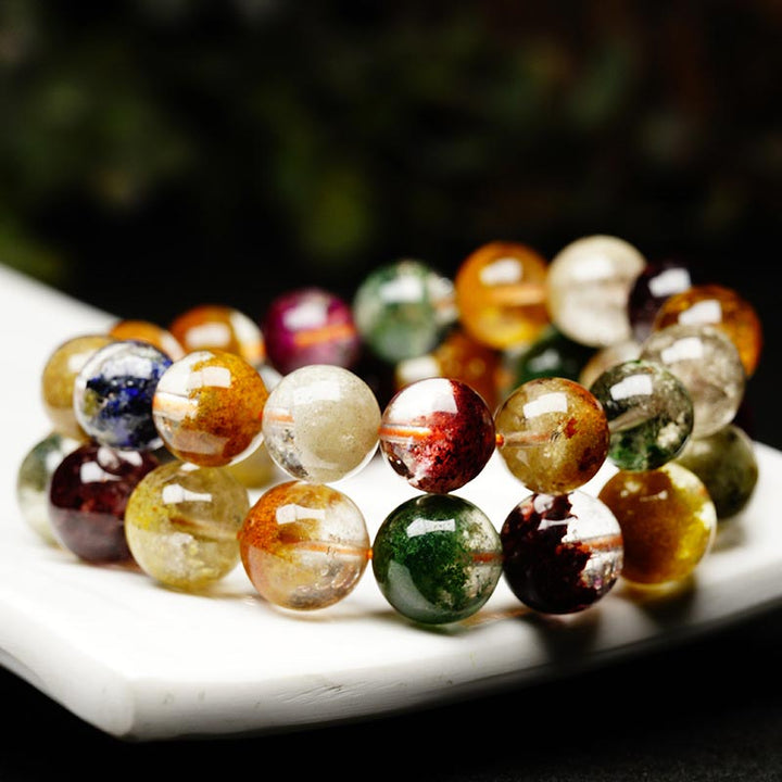 Buddha Stones Natural Various Gemstone Crystal Love Bracelet - image 2