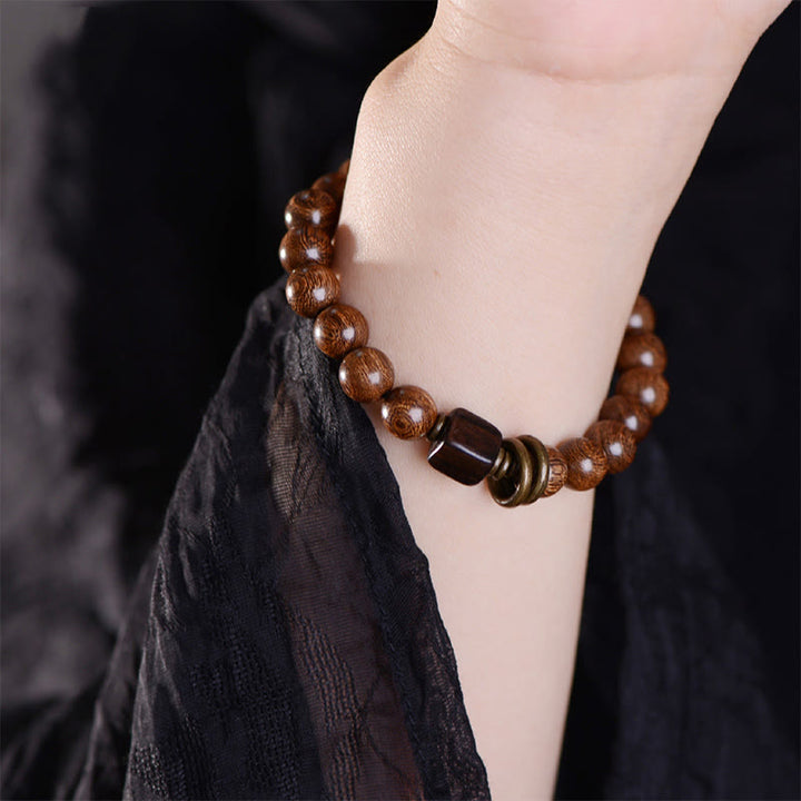 Buddha Stones Phoebe Zhennan Wood Spirituality Bracelet - image 2