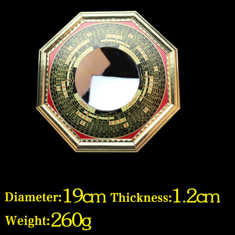 Feng Shui Bagua Map Balance Harmony Living Room Energy Map Mirror - 19cm Bagua Map Concave Mirror - image 9