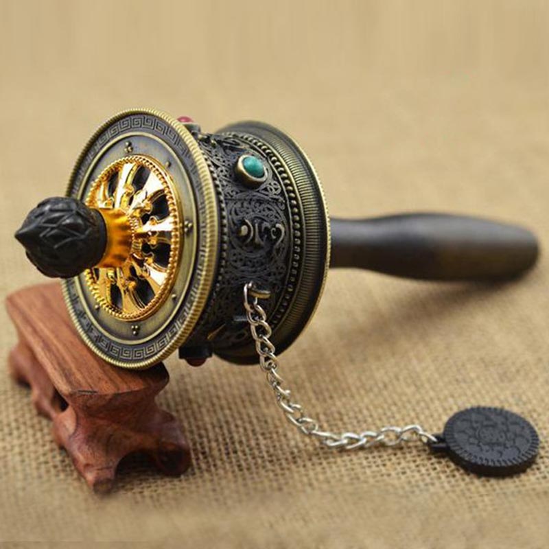Tibetan Lucky Prayer Wheel Decoration - 2 - image 3