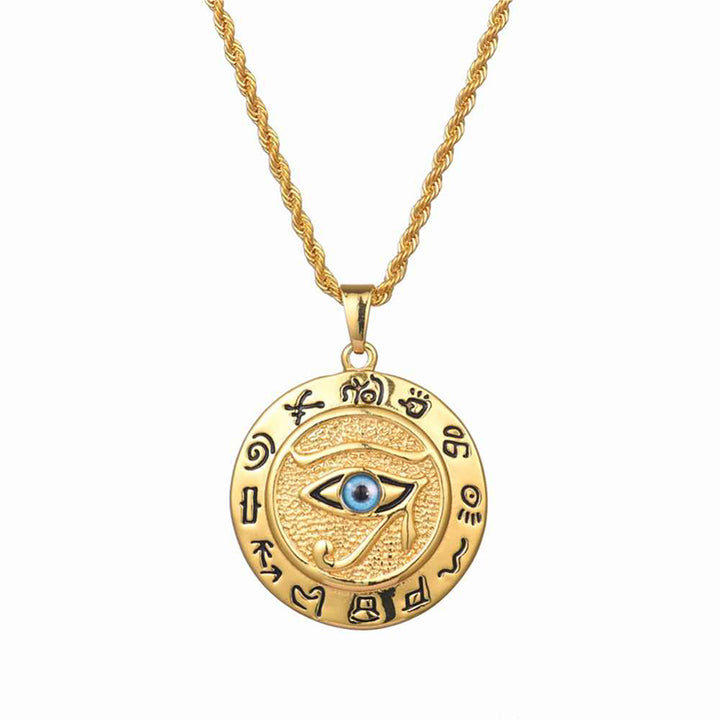 Buddha Stones Eye of Horus Protection Necklace Pendant - image 3