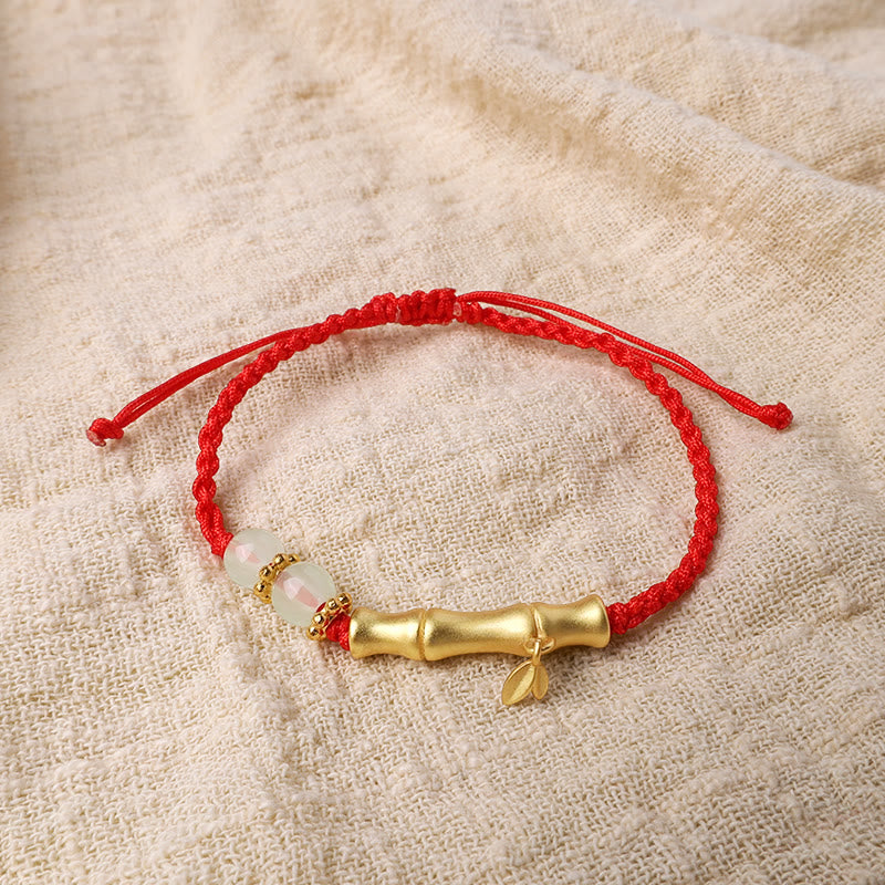 Buddha Stones Bamboo Design Luck Strength Braided Bracelet - image 4