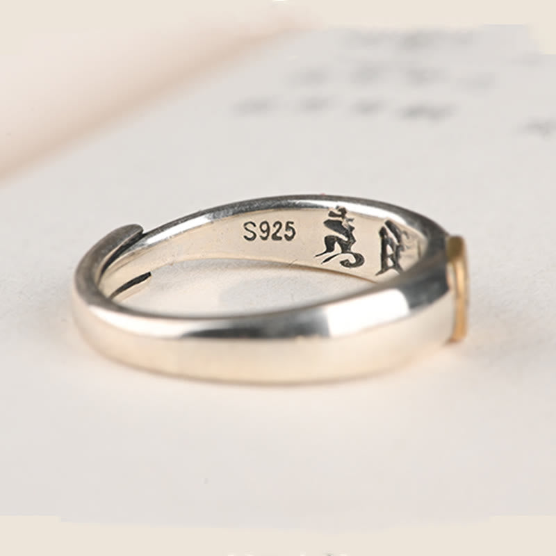 Buddha Stones Tibetan Om Mani Padme Hum Carved Chinese Zodiac Natal Buddha Peace Ring - image 10