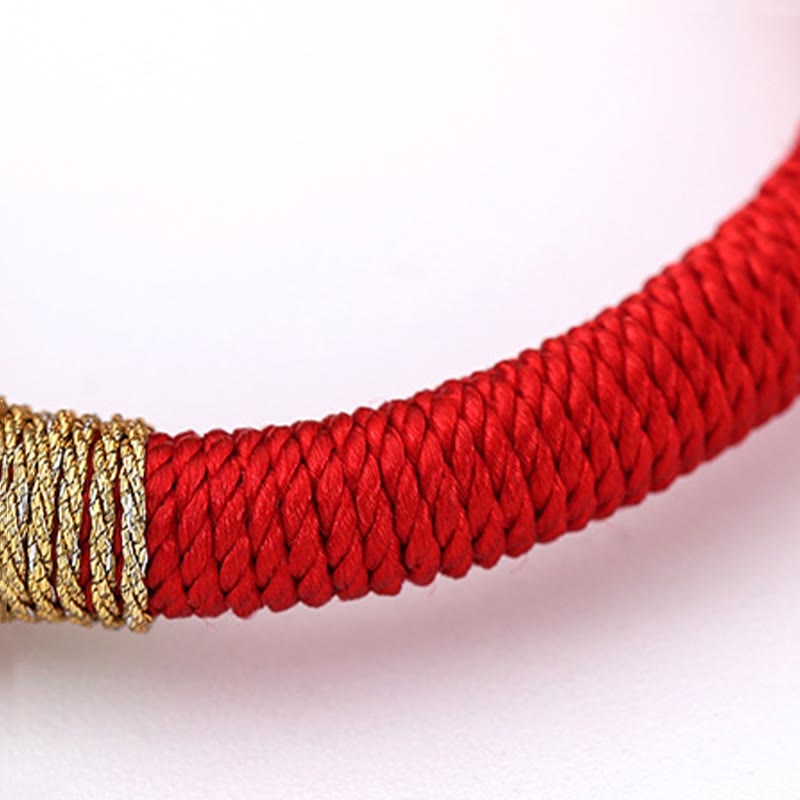 Buddha Stones Tibetan Handmade Colorful King Kong Knot Five Elements Luck Braid String Bracelet - image 8