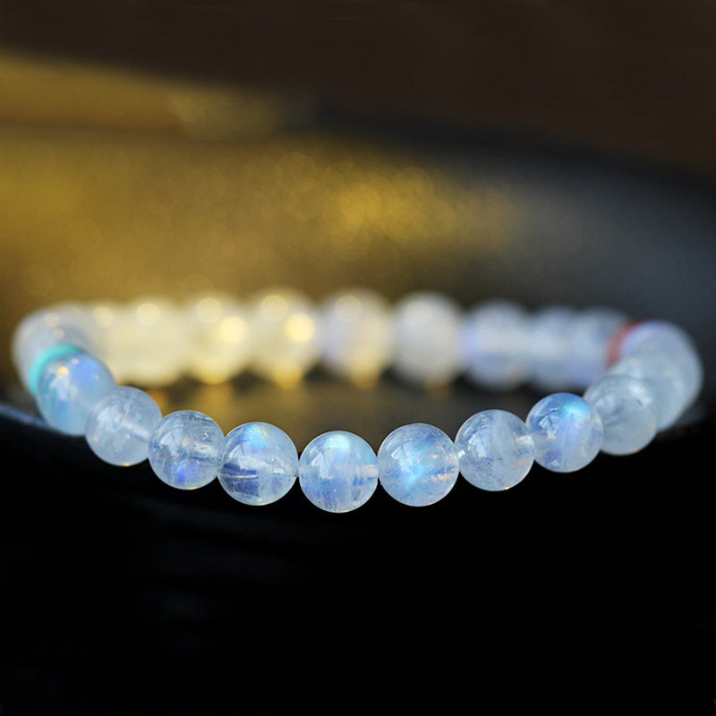 Buddha Stones Moonstone Calm Healing Positive Bracelet - image 11
