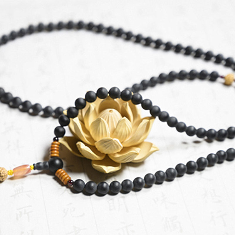 Buddha Stones Tibetan Mala Cypress Bodhi Seed Red Agate Healing Bracelet - image 8