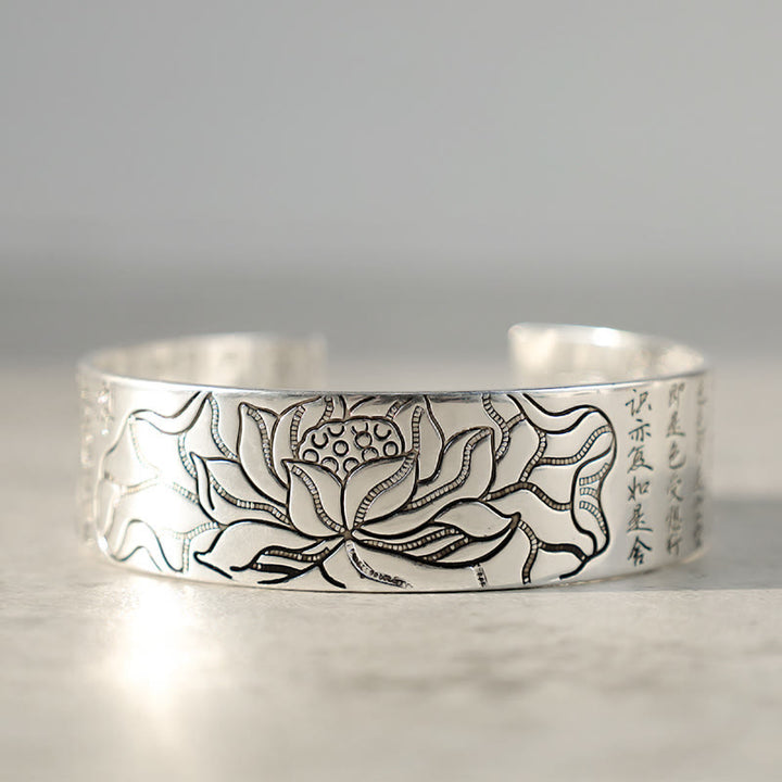 Buddha Stones Tibetan Lotus White Copper Luck Bracelet - image 3