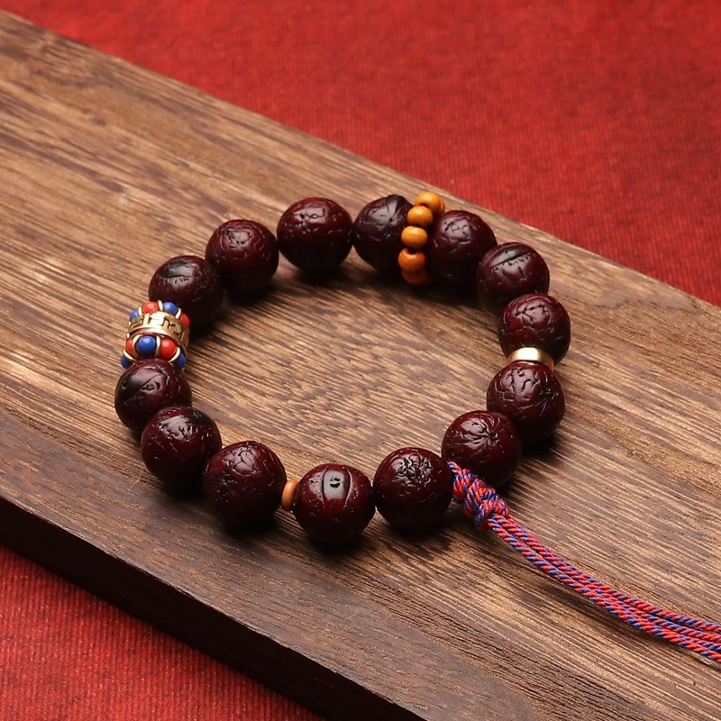 Buddha Stones Bodhi Seed Bead Peace Calm Tassel Bracelet - image 2