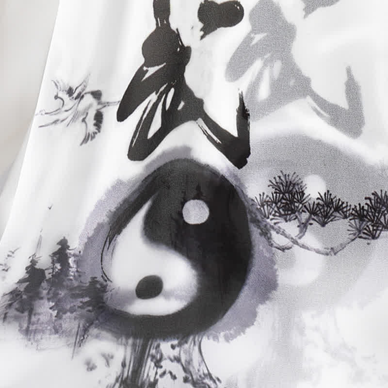 Buddha Stones 3Pcs Yin Yang Tree Tai Chi Spiritual Zen Practice Meditation Prayer Uniform Unisex Clothing Set - image 9