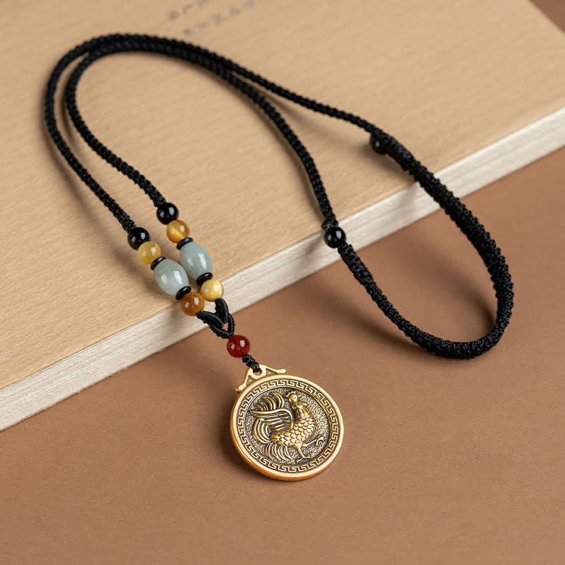 12 Chinese Zodiac Blessing Wealth Fortune Necklace Pendant - Rooster - image 21