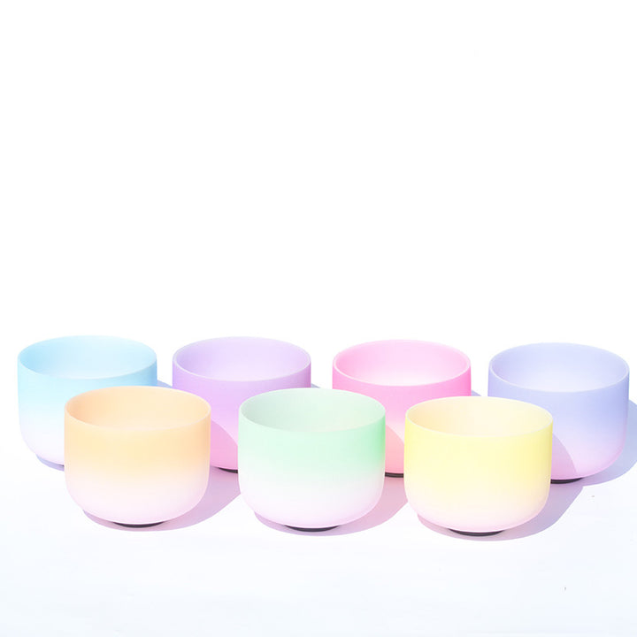 Tibetan Crystal Sound Bowl Candy Color Handcrafted for Yoga and Mindfulness Meditation Singing Bowl - image 3