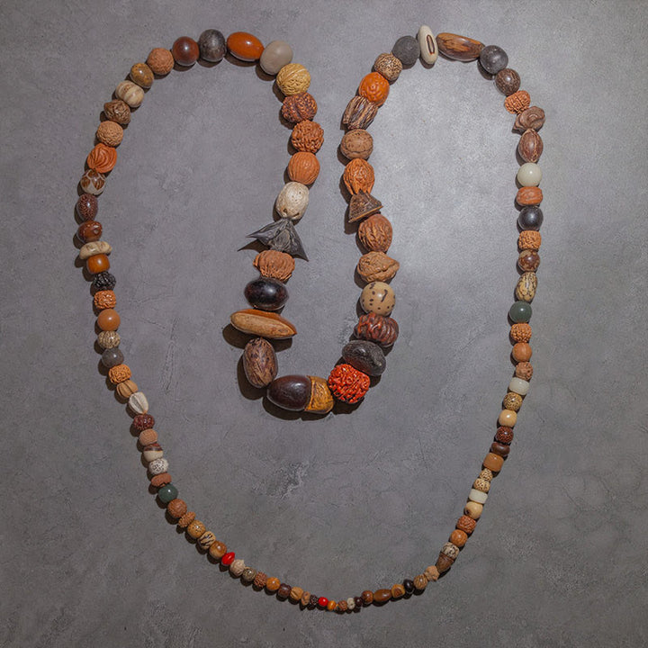 Buddha Stones 108 Mala Beads Bodhi Seed Luck Wealth Bracelet Wrist Mala - image 3