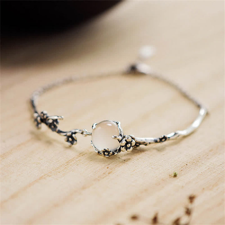 Buddha Stones Plum Blossom Chalcedony Positive Bracelet - image 4
