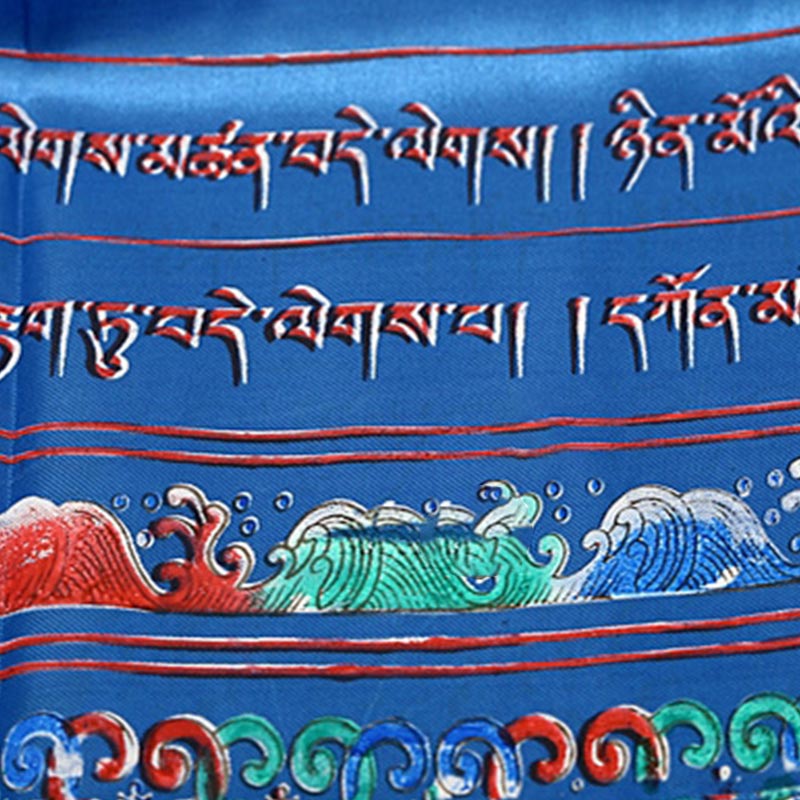 Buddha Stones Tibetan Lucky Blessing 5 Colors Khata Decoration - image 7