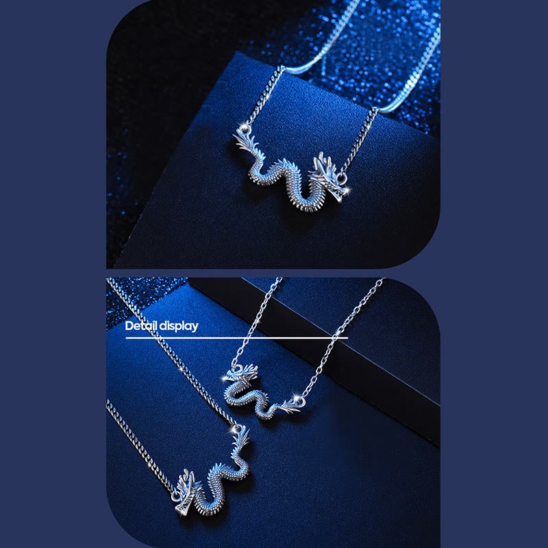 Buddha Stones 925 Sterling Silver Year Of The Dragon Auspicious Dragon Protection Chain Necklace Pendant - image 6