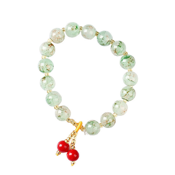 Buddha Stones Liuli Glass Bead Blessing Harmony Bracelet - image 2
