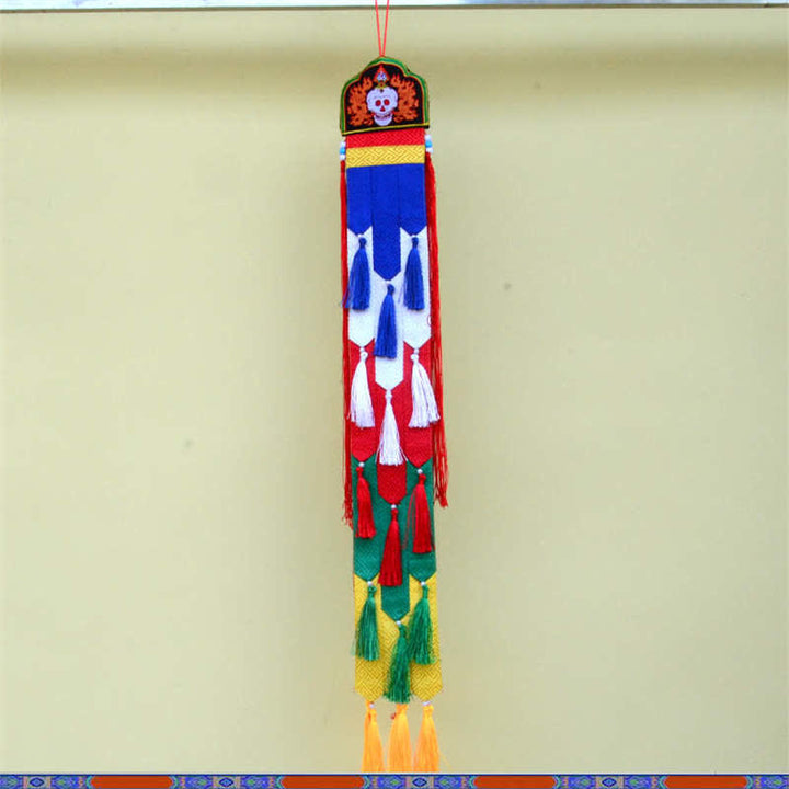 Lotus Flower Eight Auspicious Symbols Meditation Enlightenment Colorful Tassels Wall Art - image 23